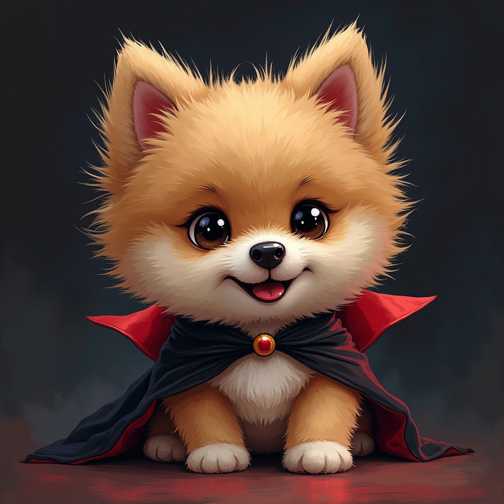 Cute Evil Villain Dog