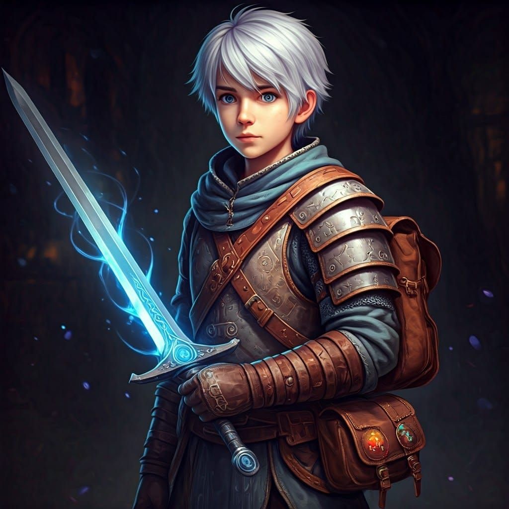 Young Adventurer Kaito in Detailed Matte Painting Style