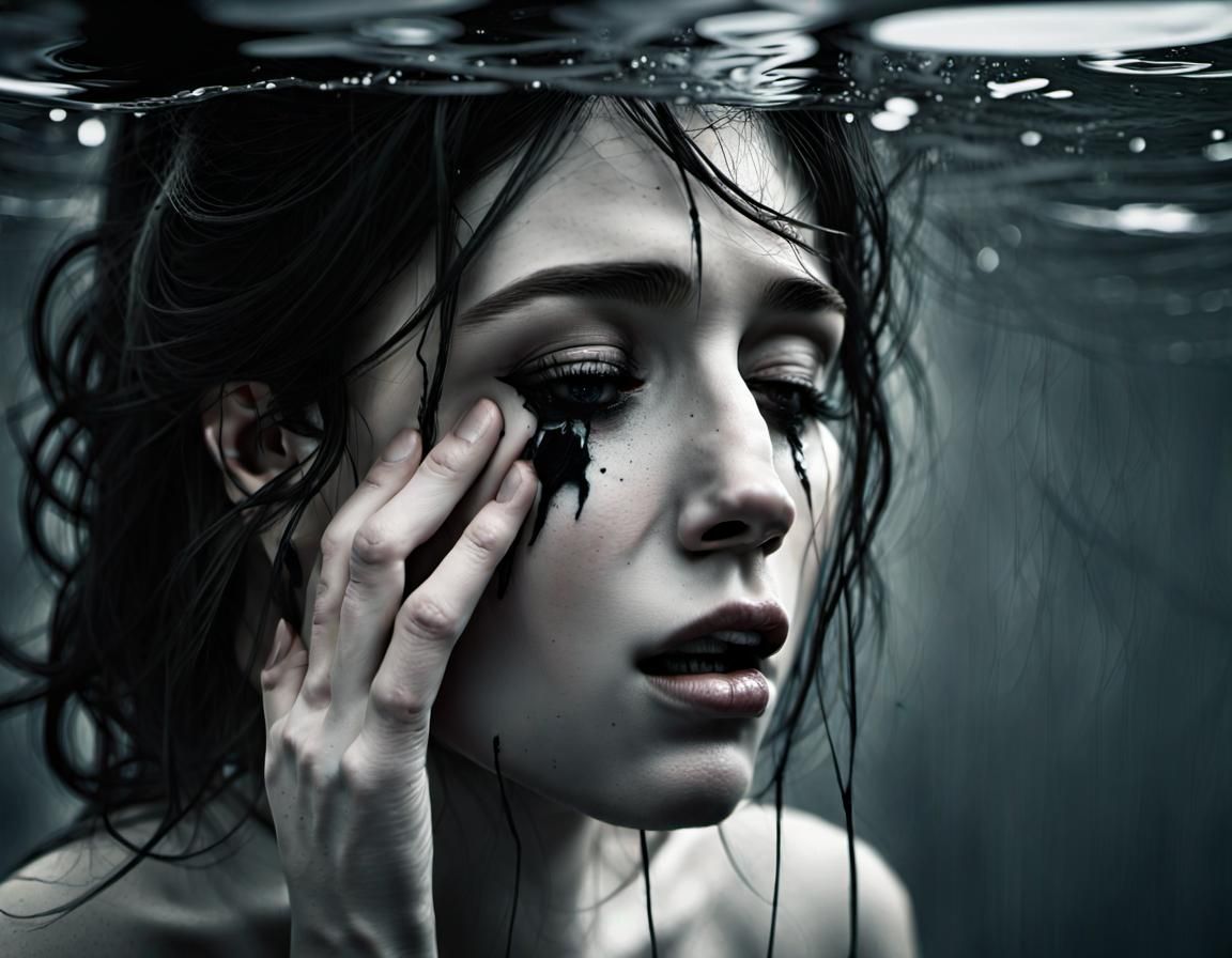 Surreal Heart in Darkness: Digital Art