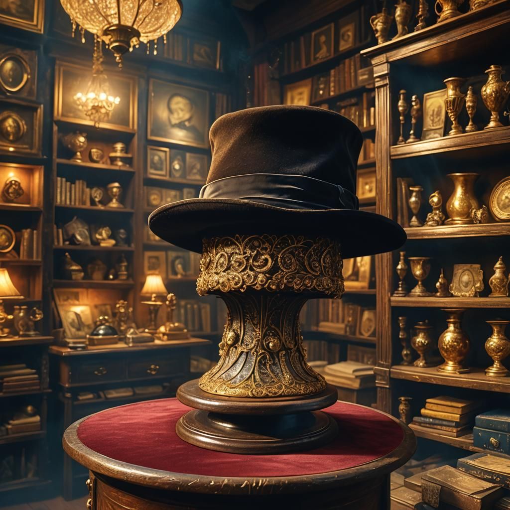 Mystical Hat of Disguise in Antique Shop