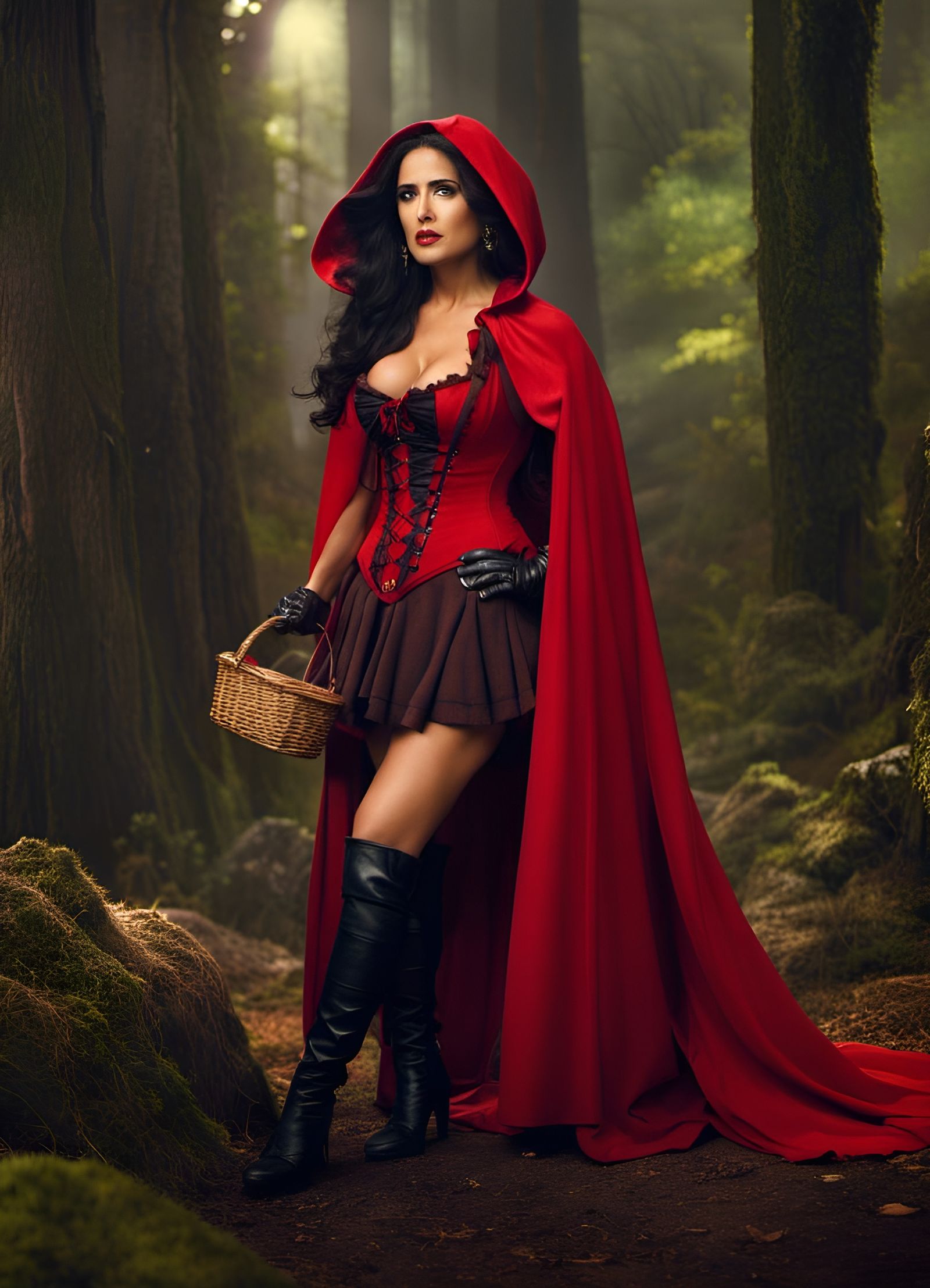 Little Red Riding Hood in D&D Fantasy Style