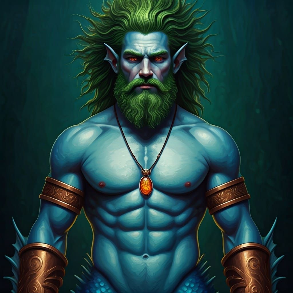 a Havmand is a merman in Danish Mythology