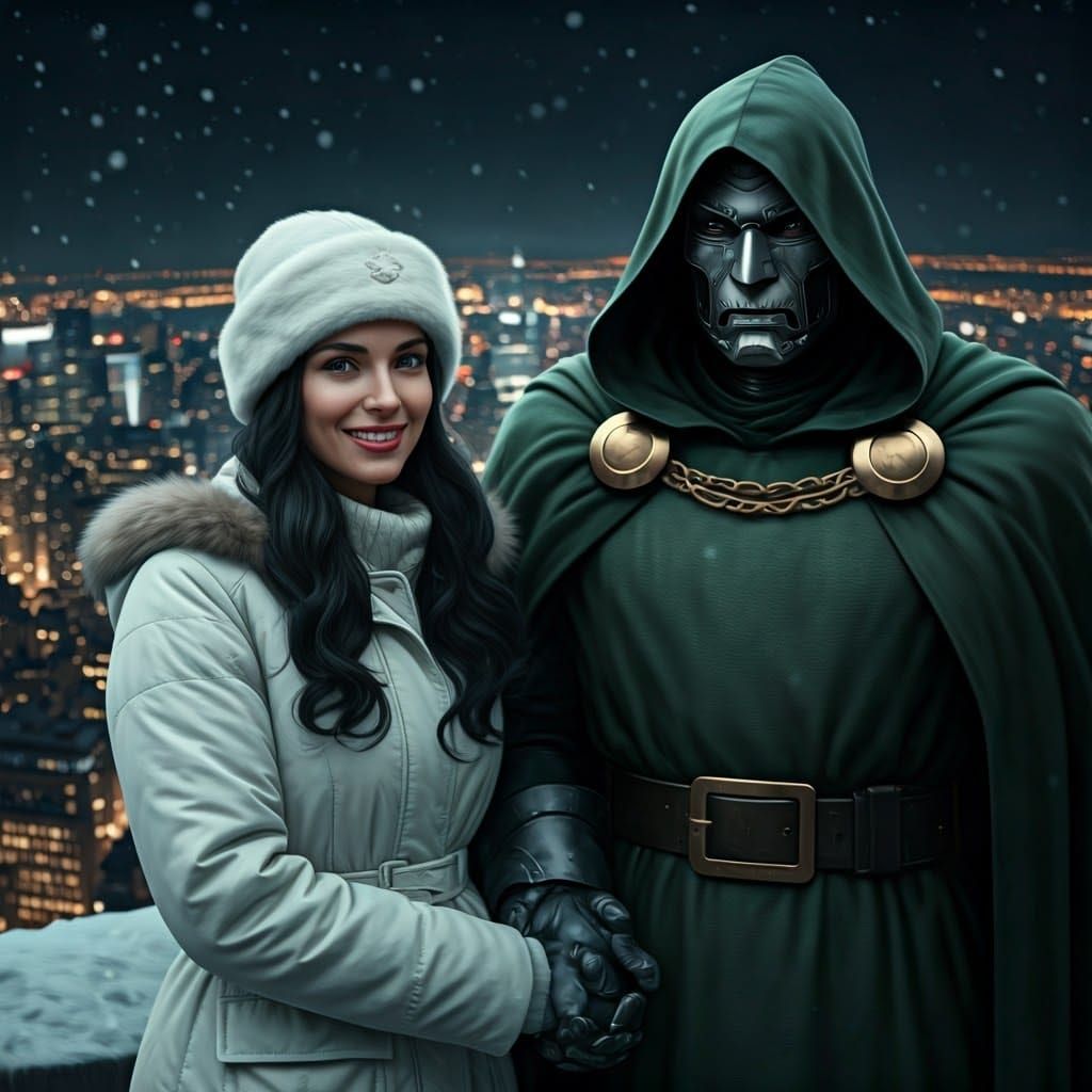 Doctor Doom's Winter Wonderland with Valeria in Cinematic Fi...
