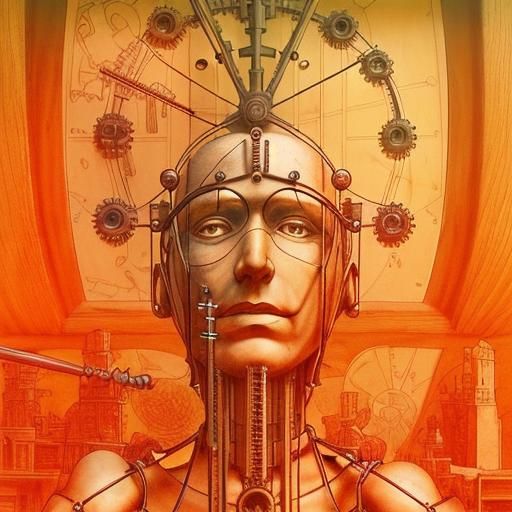 Intricate Rube Goldberg Machine with Varied Materials