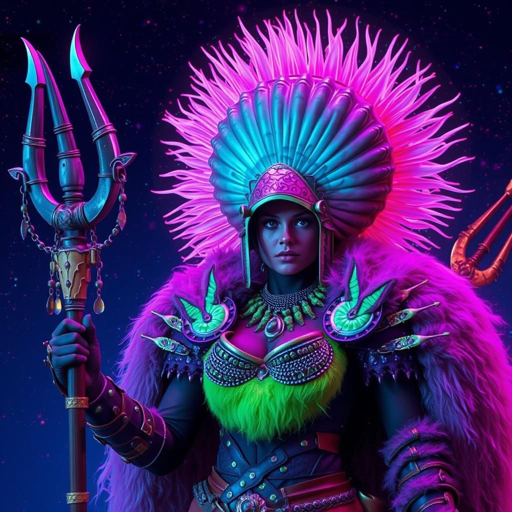 Clam-Headed Boudica Summons Bioluminescent Army