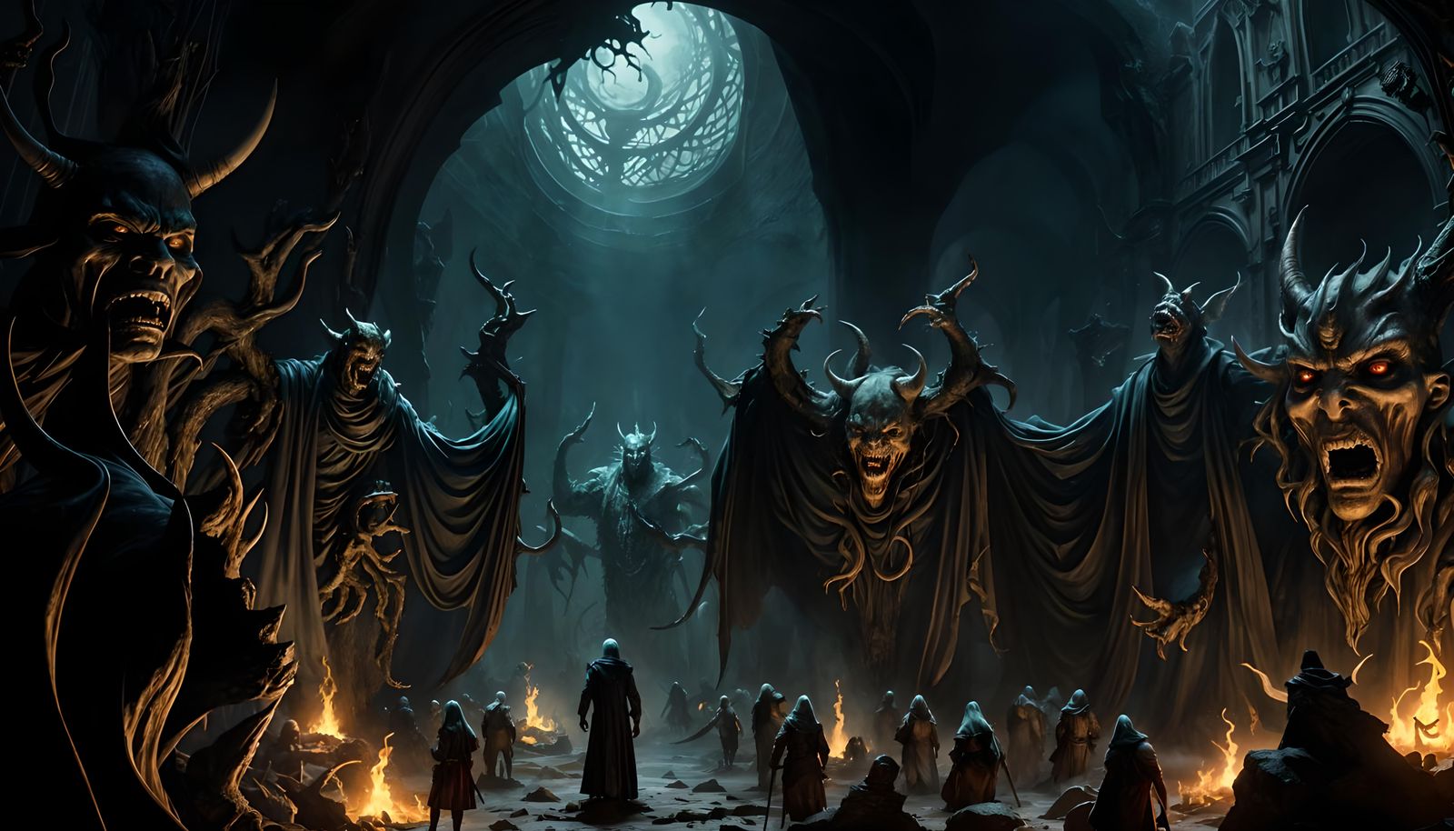Tormented Souls in Hell: A Dark Fantasy Underworld