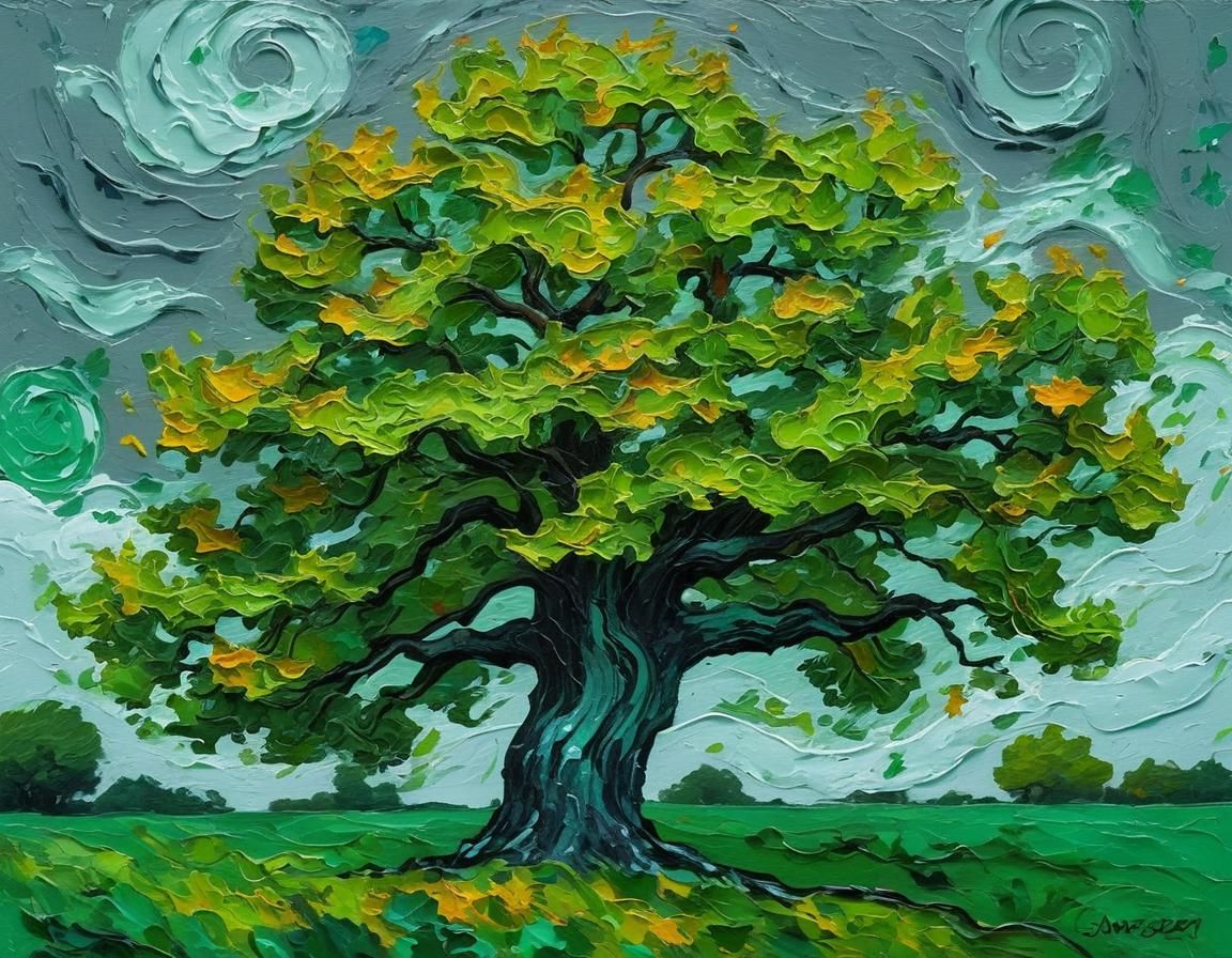 Tree In A Storm