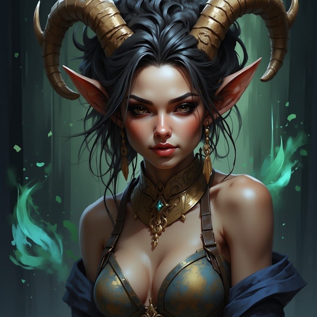 Mystical Fey Woman in Dreamlike Fantasy Art