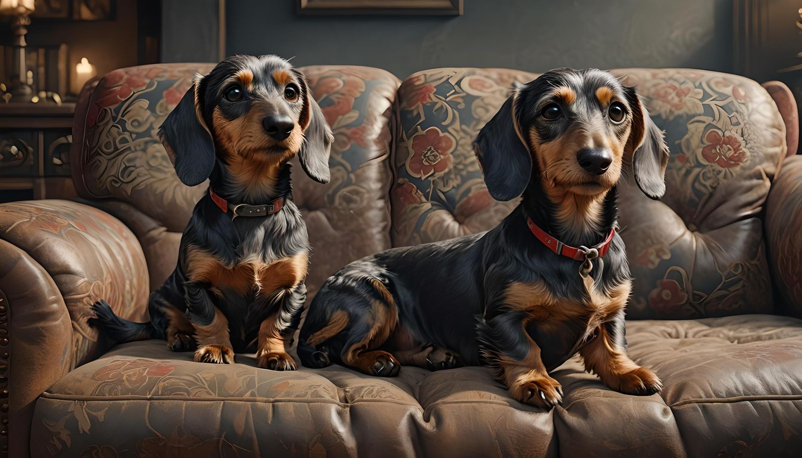 Heroic Wire-haired Dachshund: Photorealistic Digital Masterp...