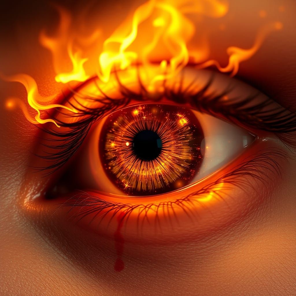 Flaming Eye: A Portal to a Mystical Realm