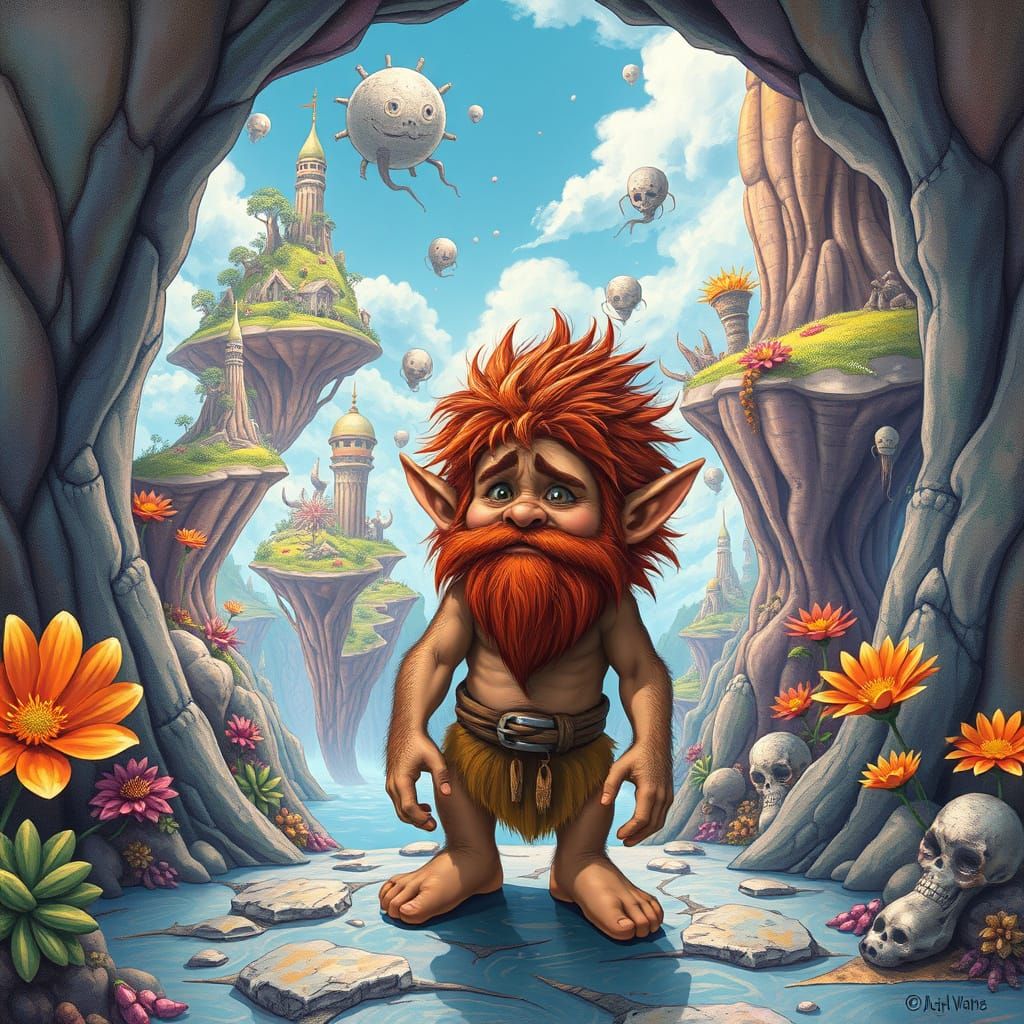 Wild Man Enters Psychedelic Portal to Alien World