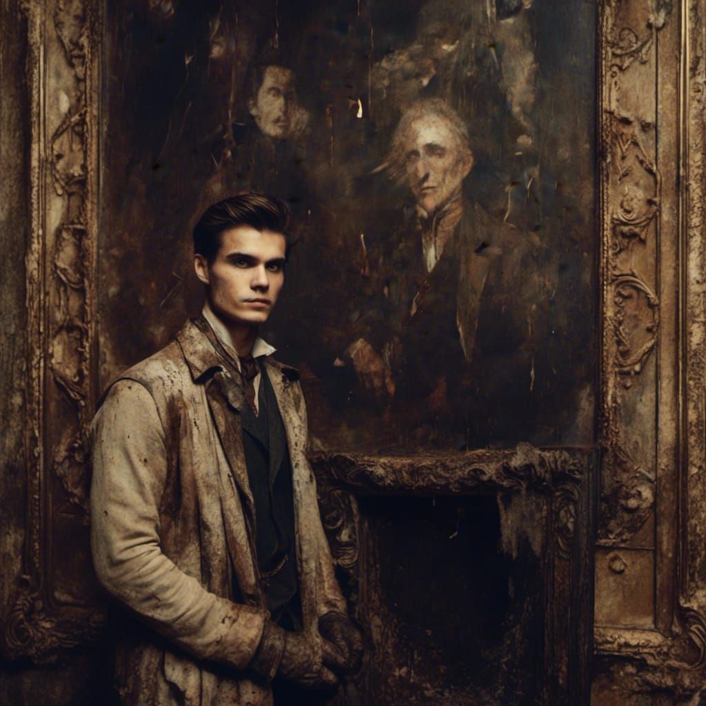 Macabre Portrait: Youth Confronts Decaying Self