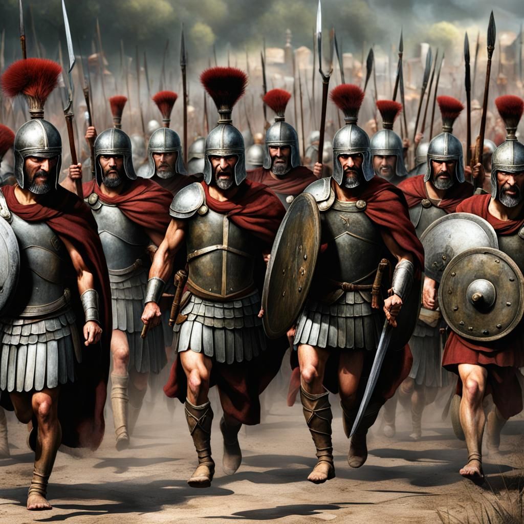 Spartan Warrior Illustration