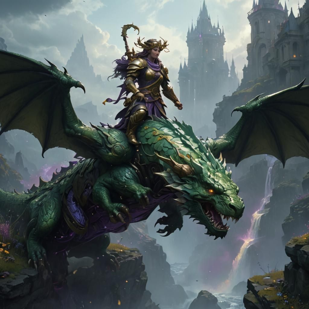 Hyperdetailed Dragon Fantasy Art in Unreal Engine