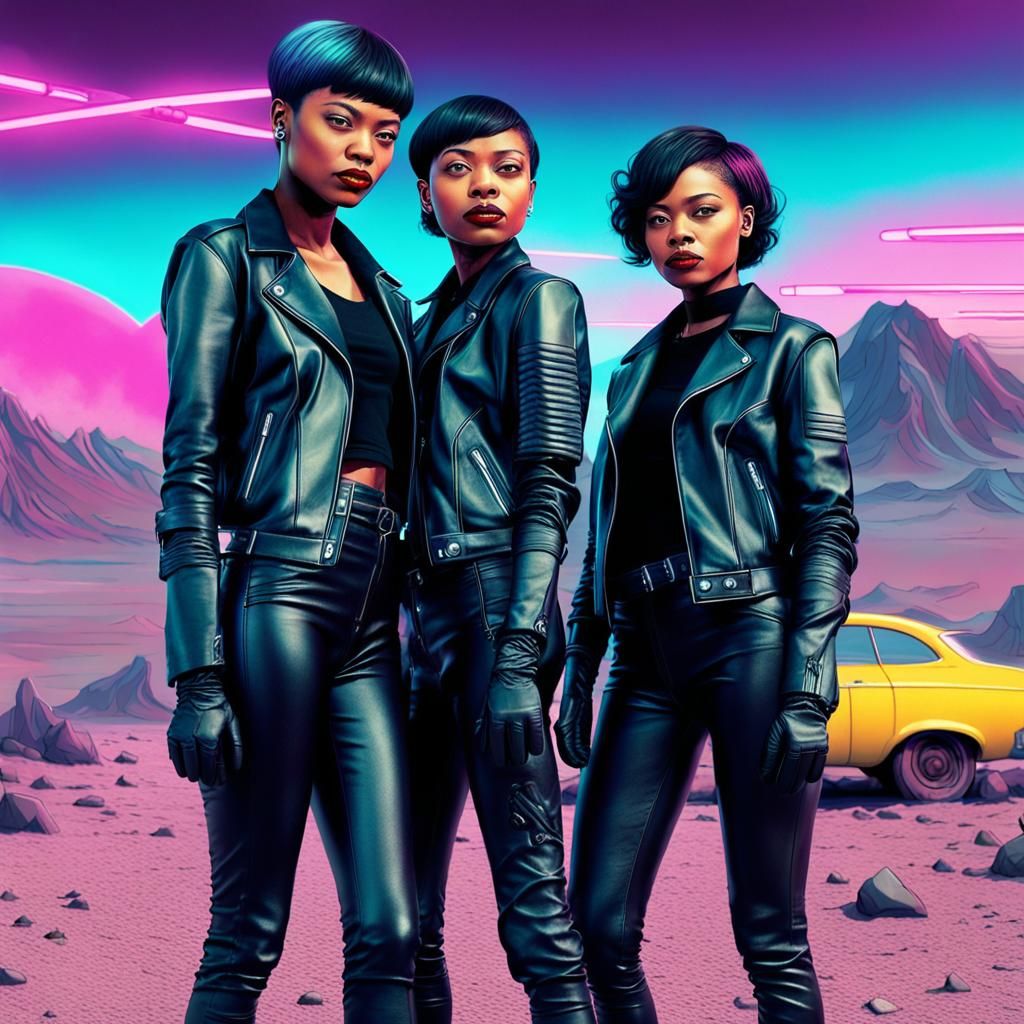 Biomechanical Aesthetic: Two Women on Alien Planet