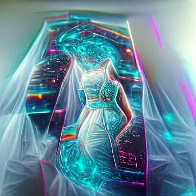 Opalescent Turquoise Wedding Dress in Retro Style