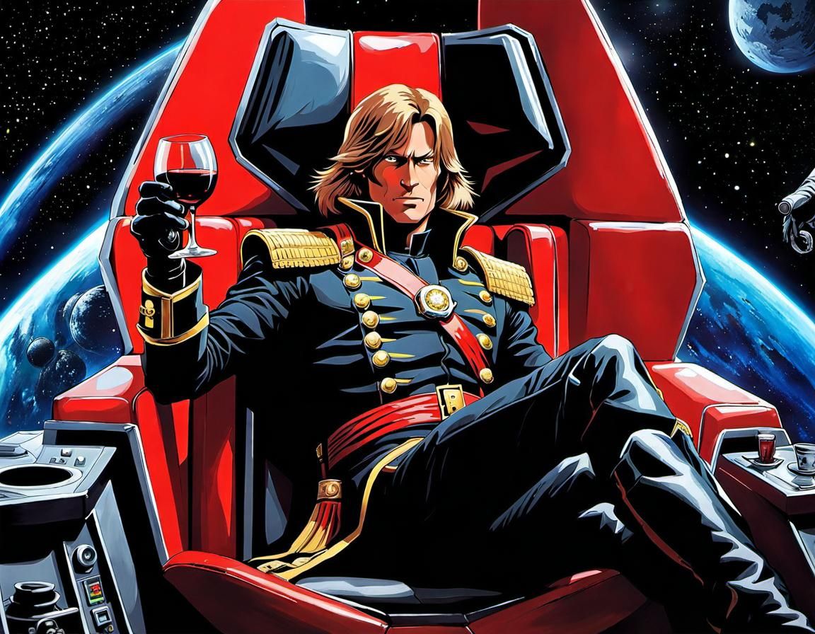 Captain Harlock in Arcadia, Detailed Illustration
