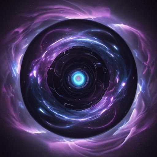 Interdimensional Being in Nebula, 35mm Film Style