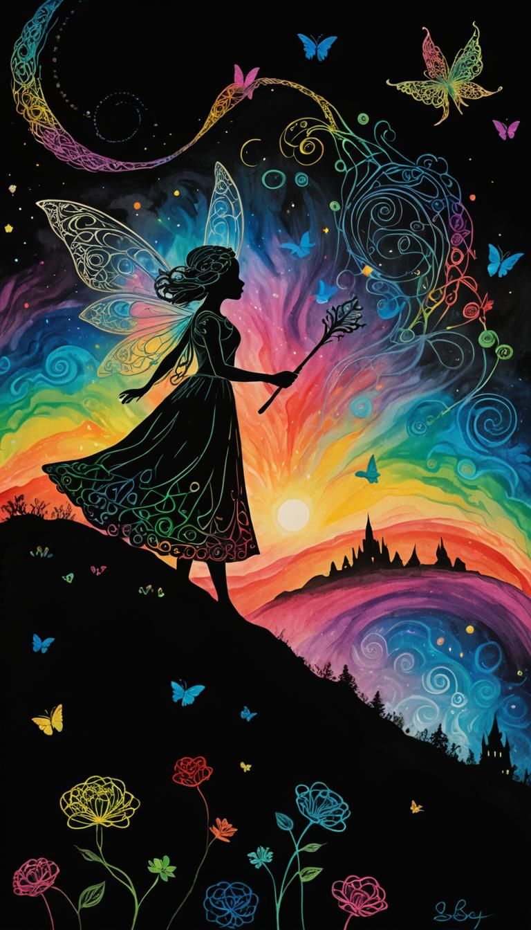 Pen of Fate Writes Love in Surreal Digital Art