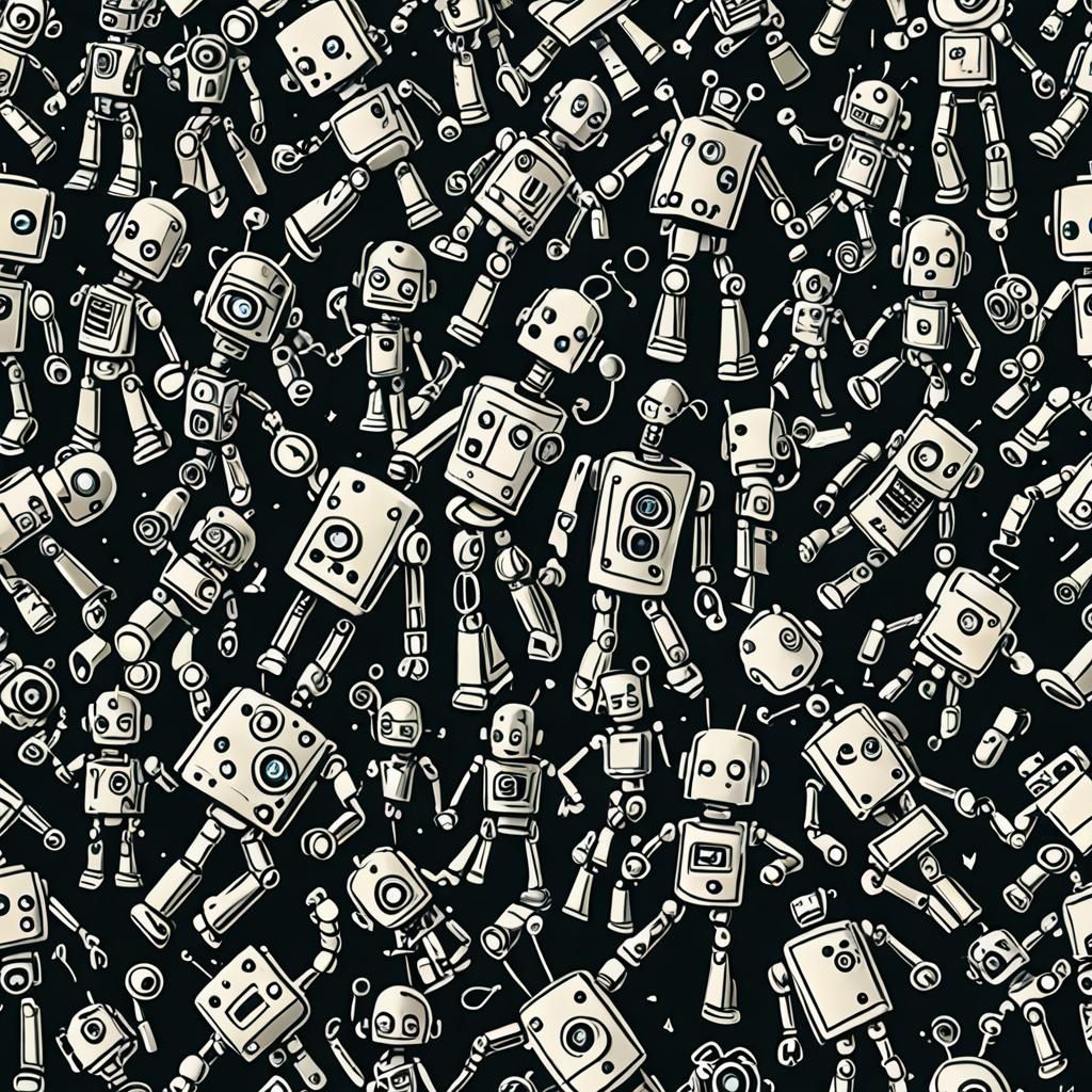 Robot Dancing Energetically