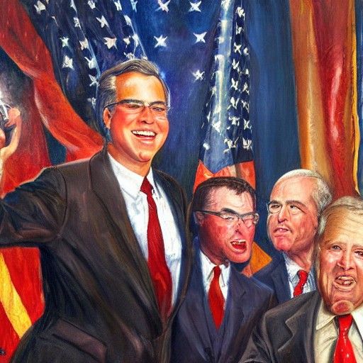 Politician's Portrait in the Style of James Gurney