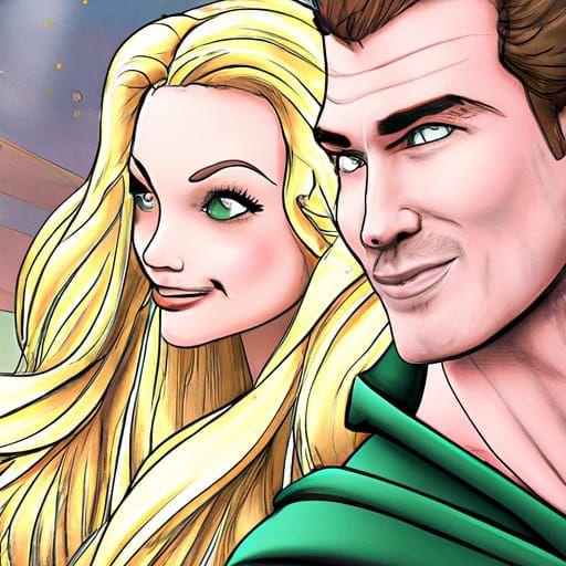 Adorable Celtic Princess in Comic Book Art