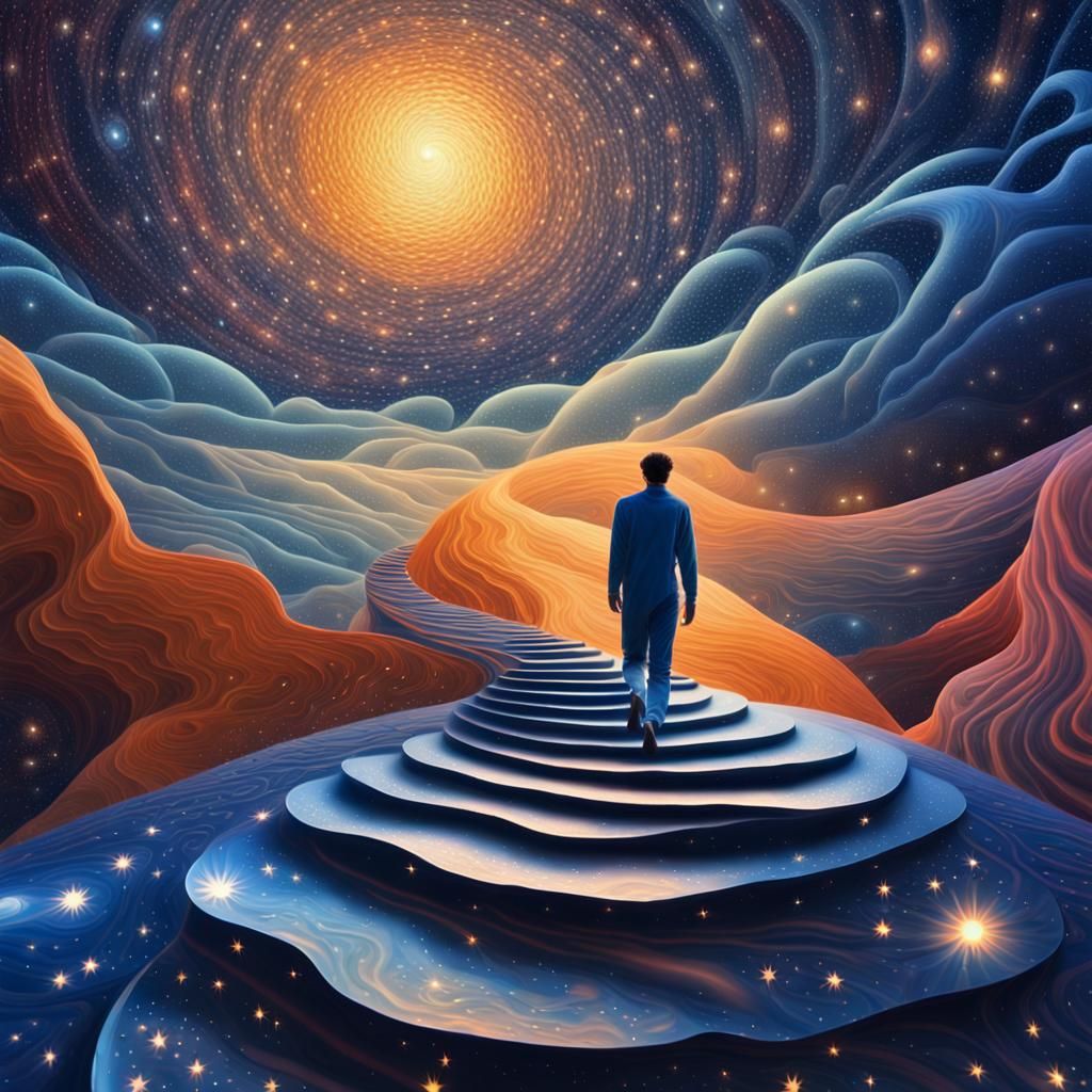 Cosmic Surrealism: Step into a Dreamlike Landscape