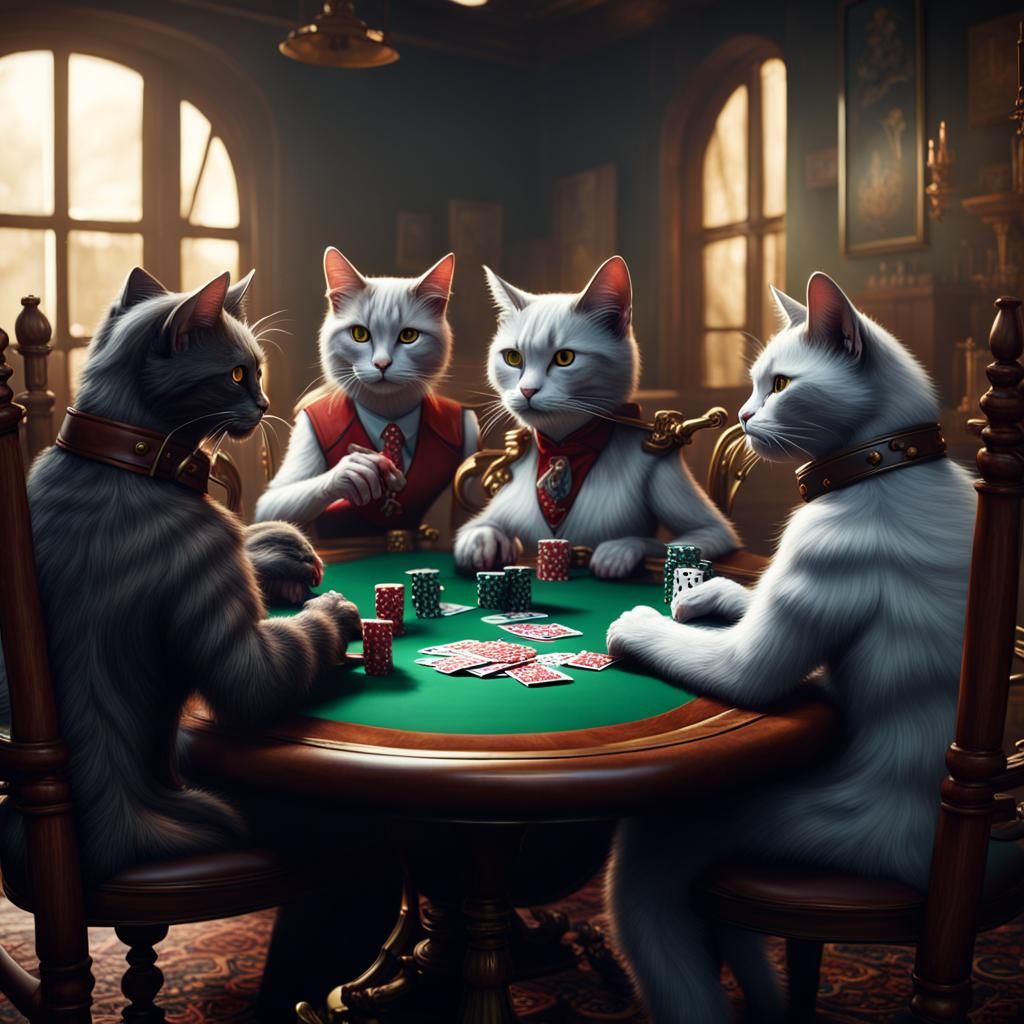 Poker Playing Cats