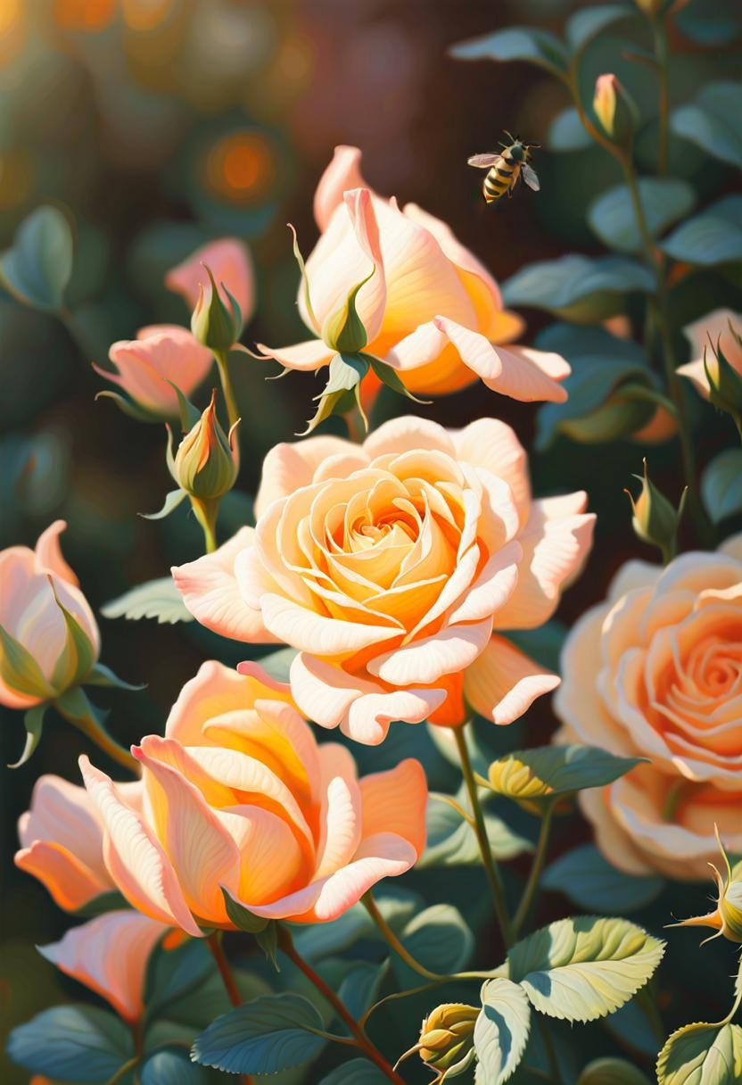 Rose and Bee: Romantic Realism in Bloom