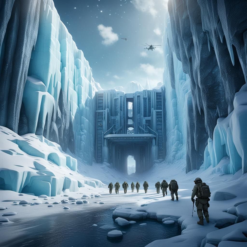 Antarctic Ice Wall: Secret Government Facility