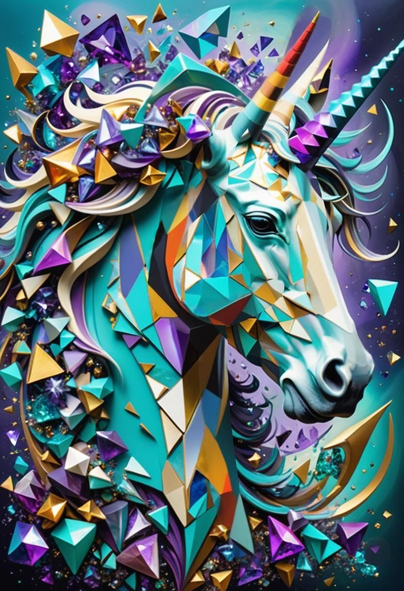 Cubism Unicorn