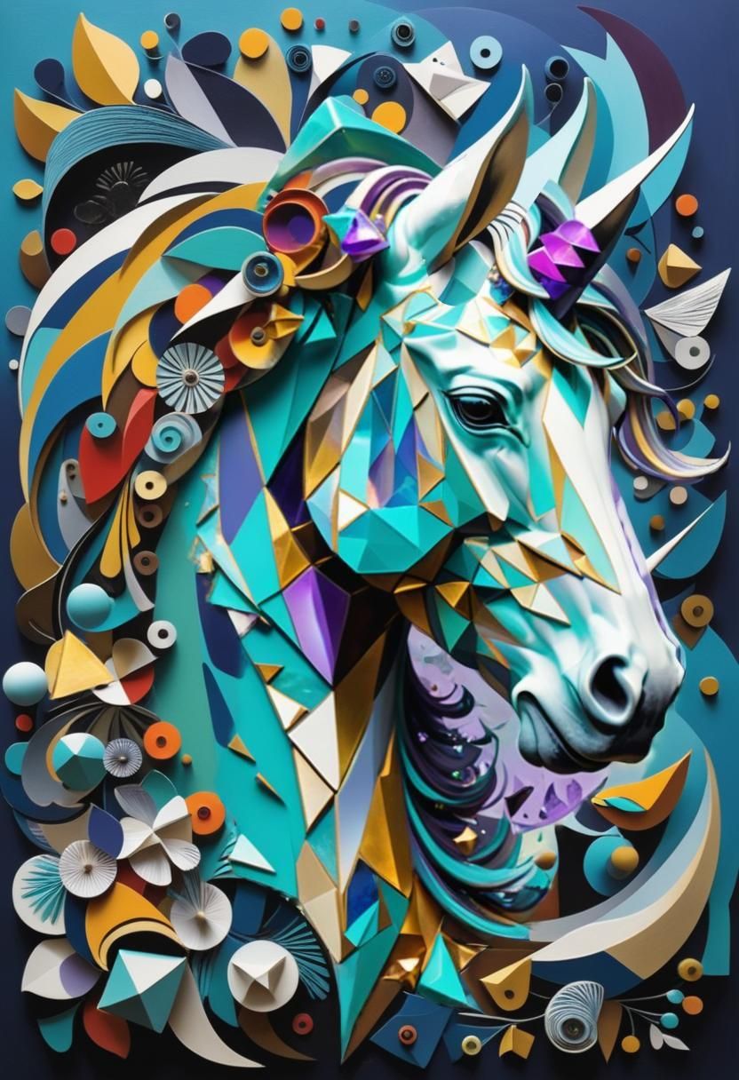 Cubism Unicorn