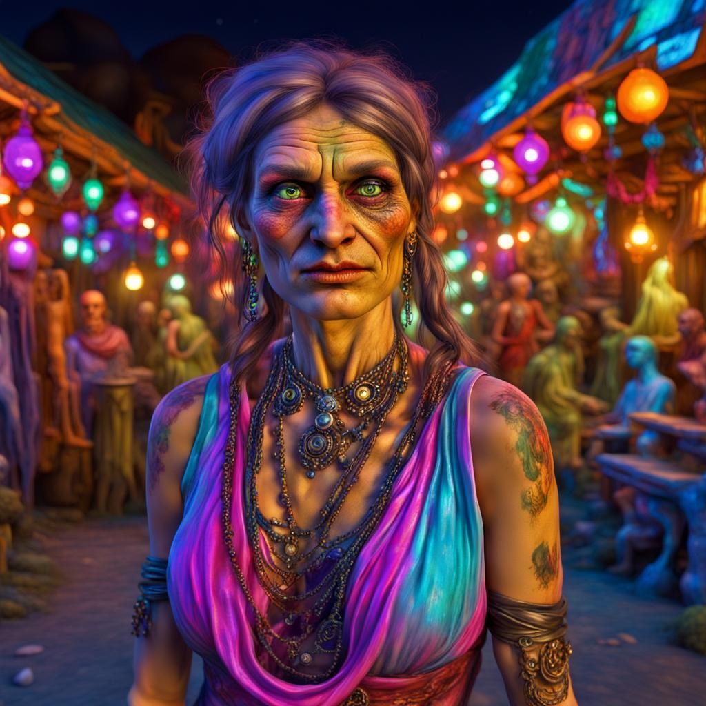 Attractive gypsy woman