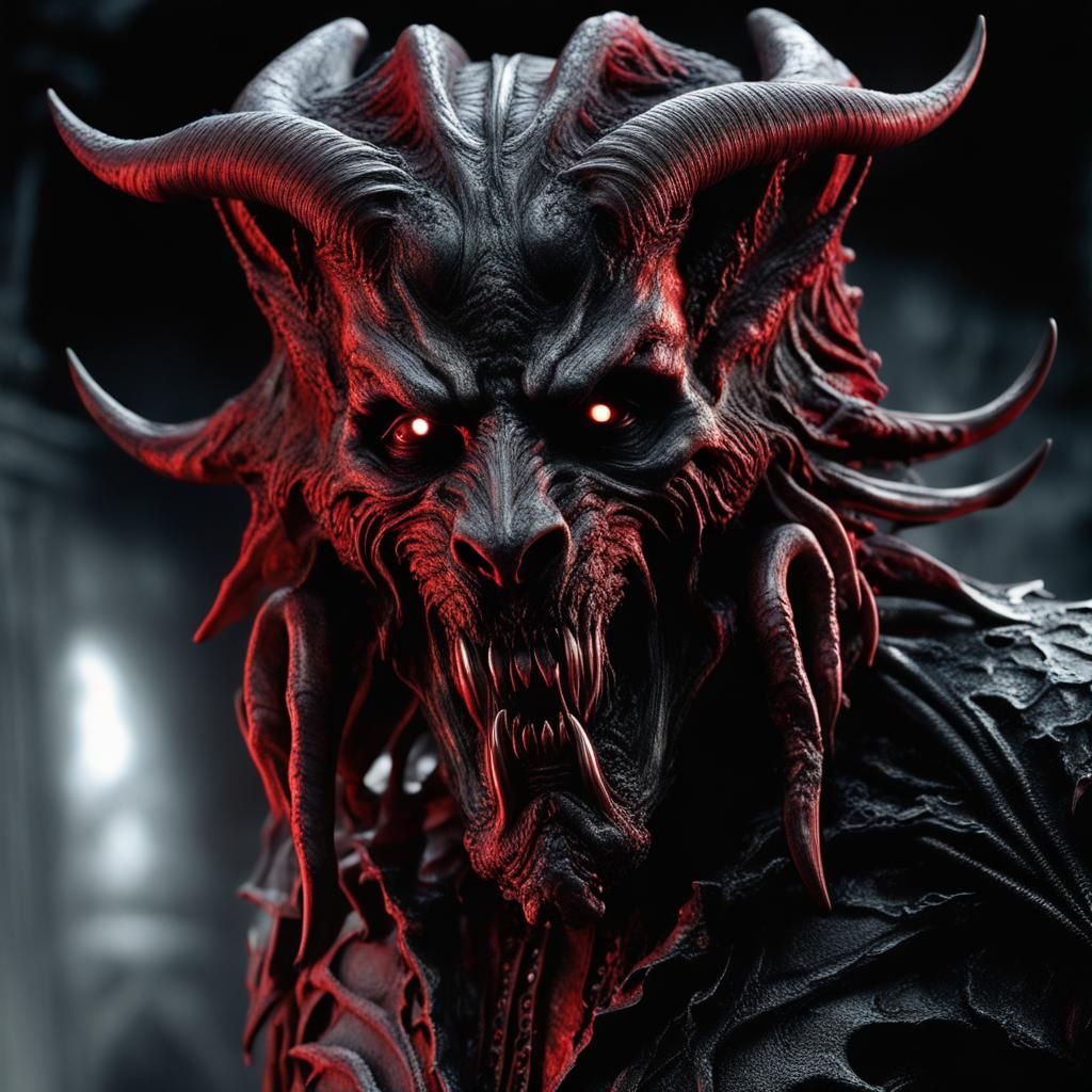 Gothic Werewolf in Hyperrealistic Detail