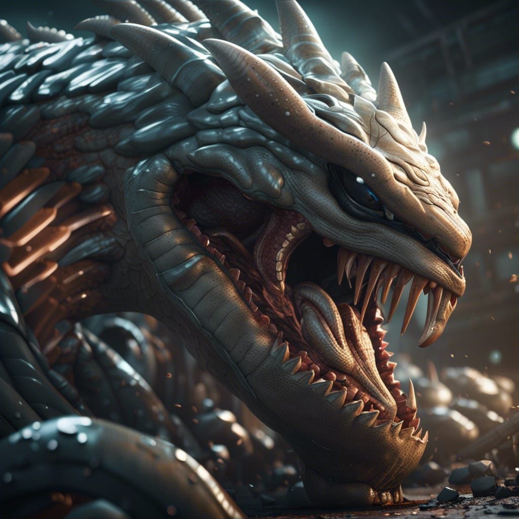 Giant Worm Crashes Through Hi-Tech Structure