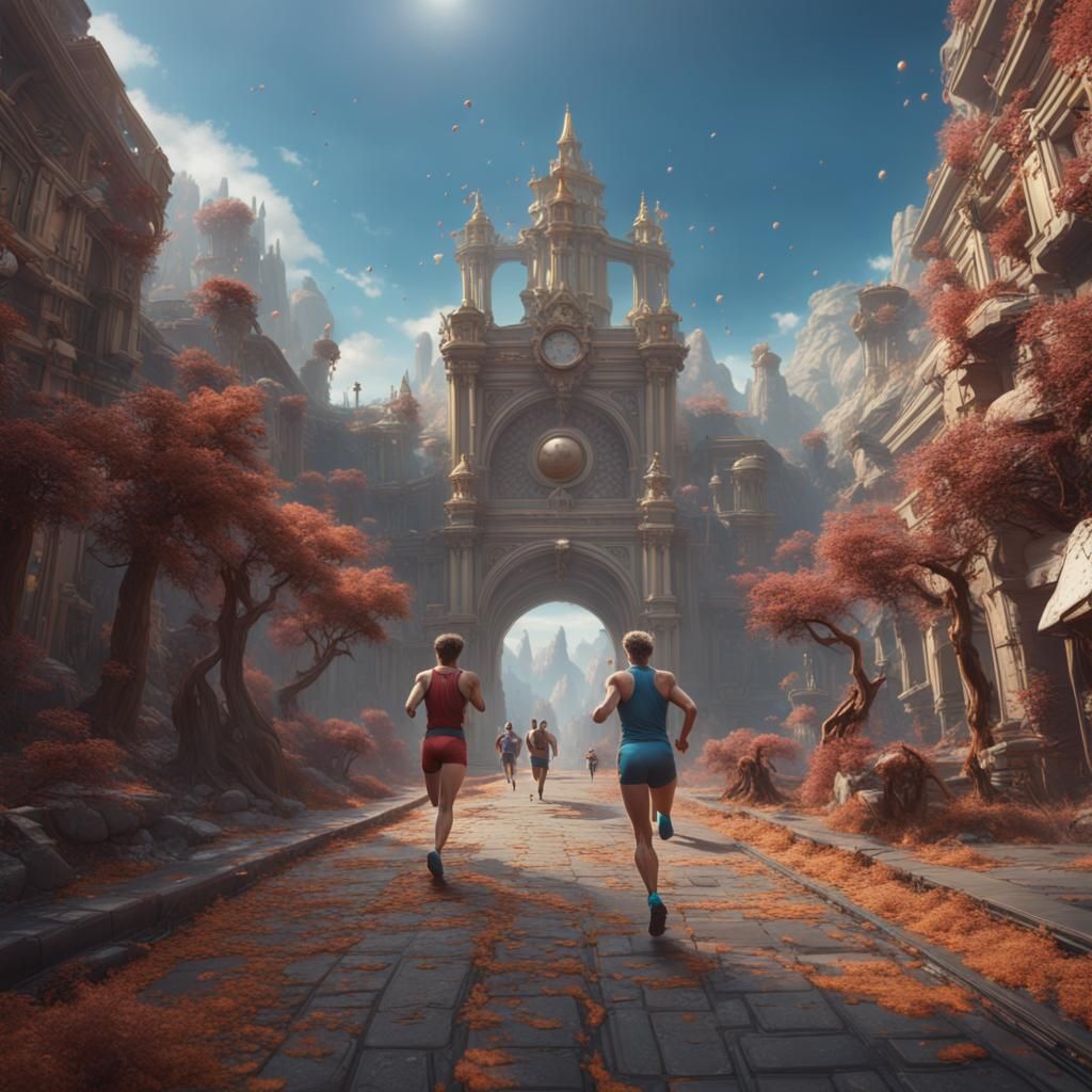 Wham's Marathon Run: Detailed Fantasy Art