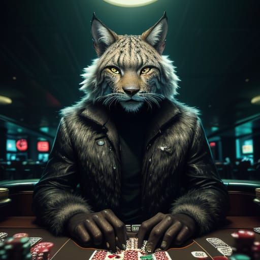 Lynx card-shark in Las Vegas