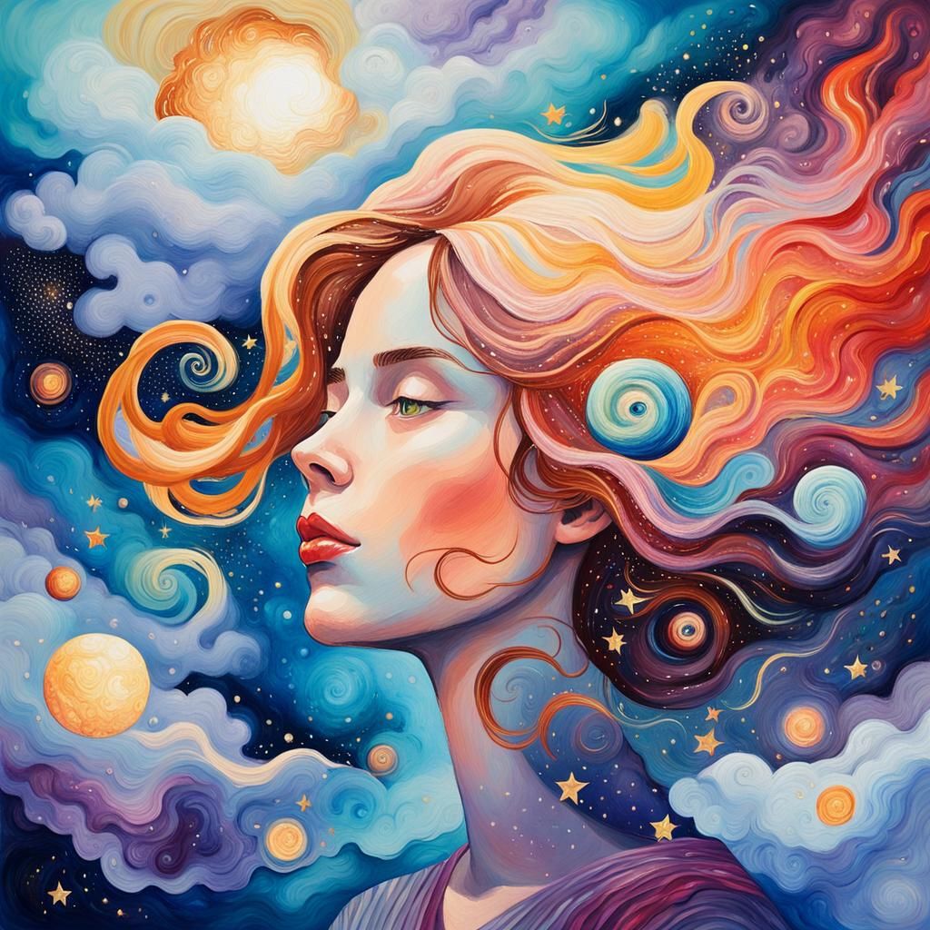 Dreamlike Visions of Distant Worlds as Impasto Painting