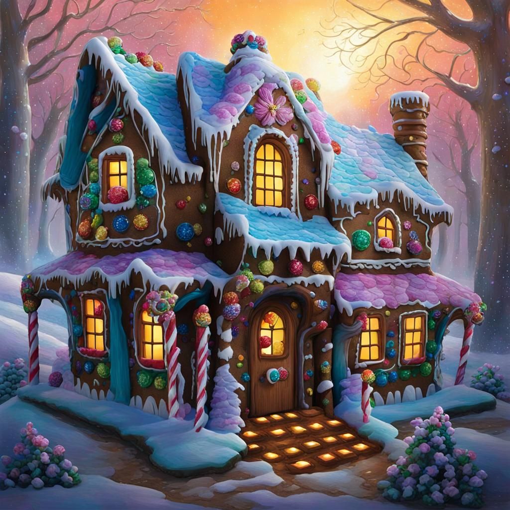 Enchanting Gingerbread House from a Fairy Tale