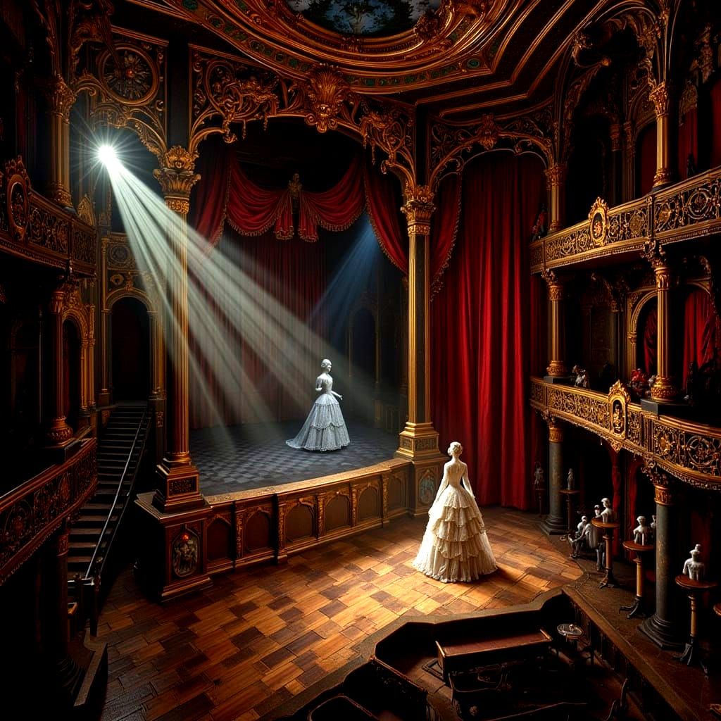 Haunted Rococo Theater with Marie Antoinette