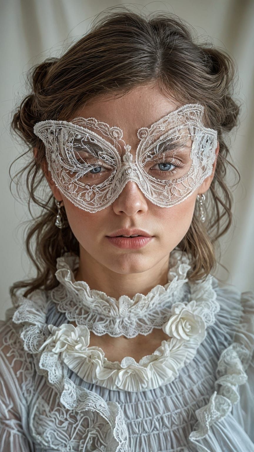 Ethereal Portrait in Vintage Gothic Fairytale Style