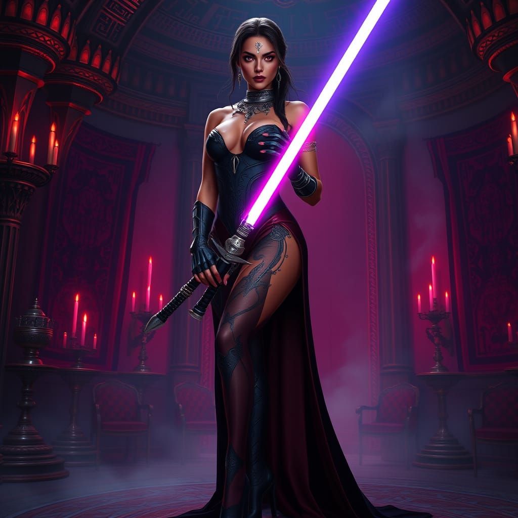 Regal Sith Pureblood Woman Exudes Seduction and Power