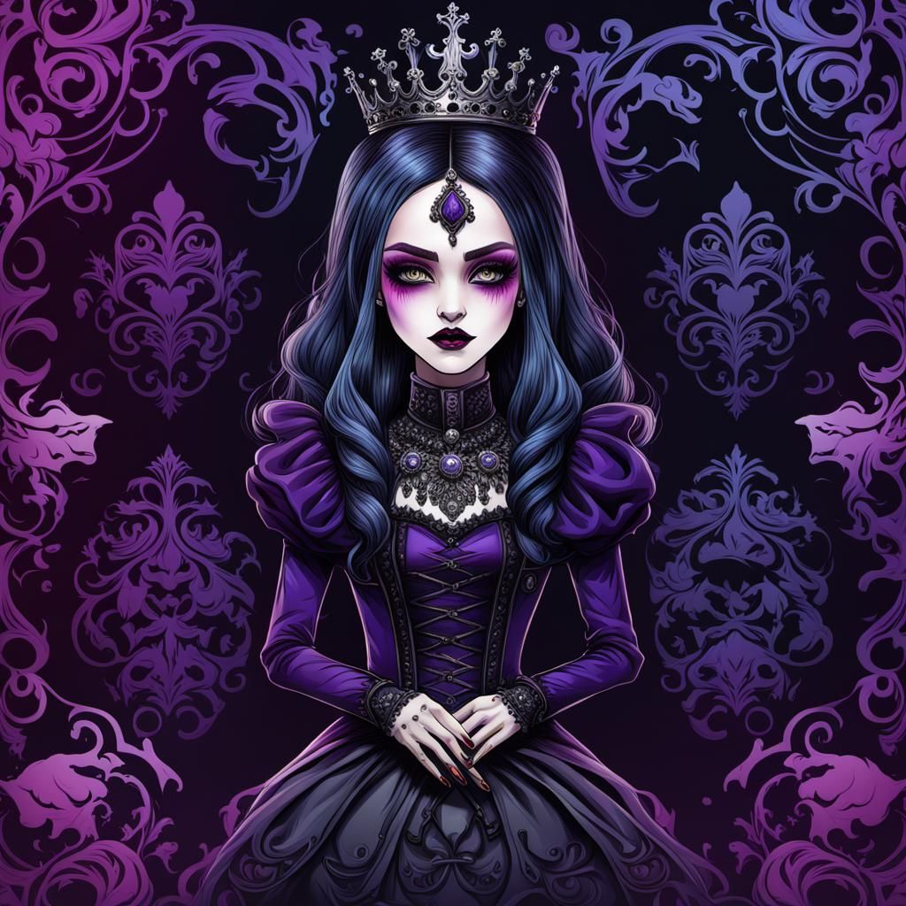 Gothic Queen with Gradient Colors