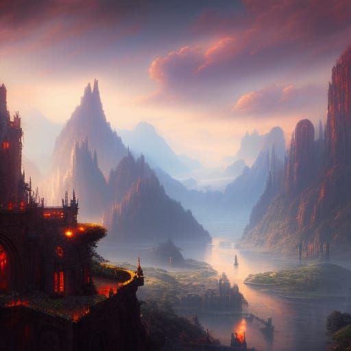 Ethereal Cyberpunk Portrait in Hyperdetailed Fantasy Style