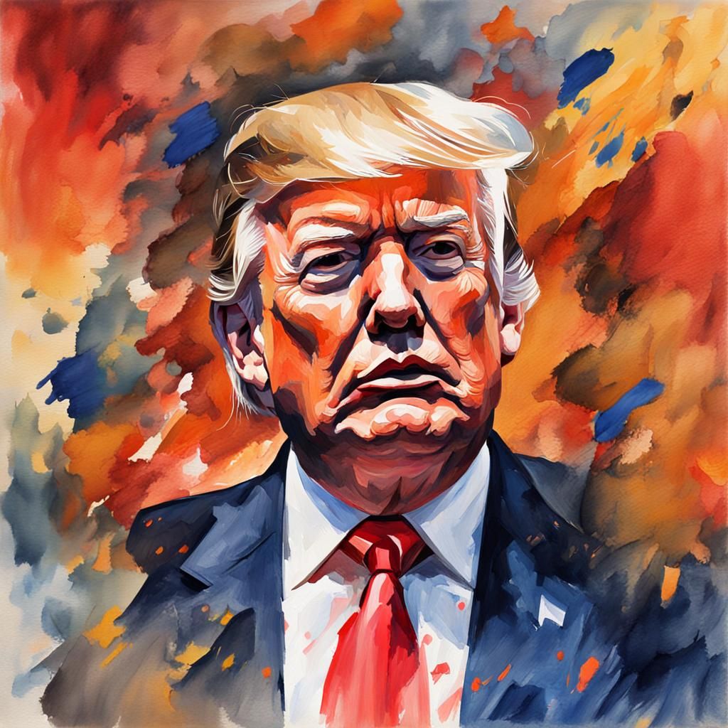 Gouache Style Impressionist Portrait Masterpiece