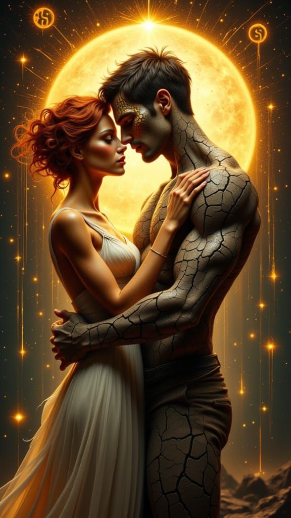 Mystical Golem and Fiery Woman Love Story