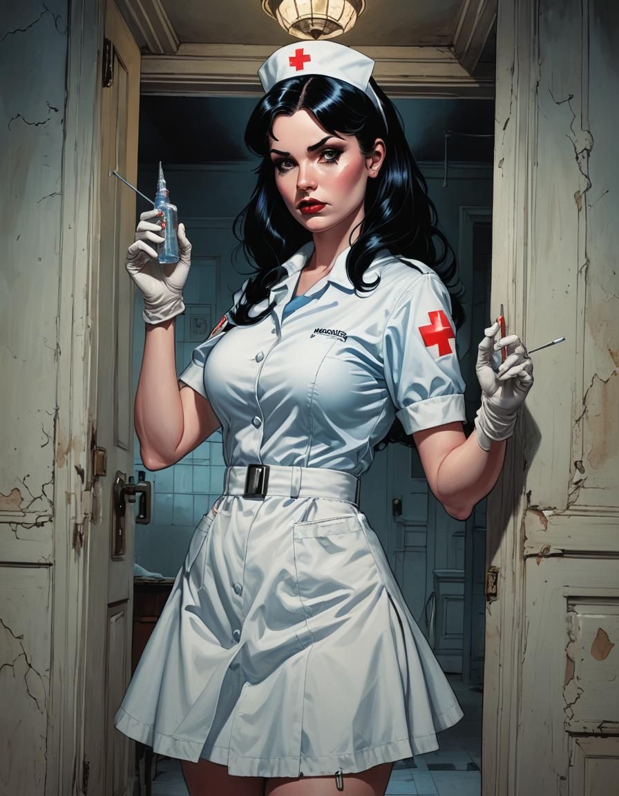"Night Nurse In The Asylum" : Modern Comic