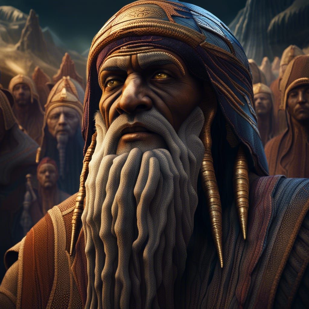 Moses of Levi Tribe: Detailed Matte Painting