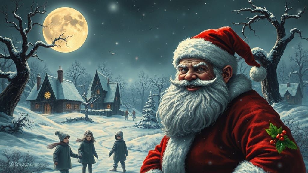 Macabre Winter Wonderland in Surreal Style