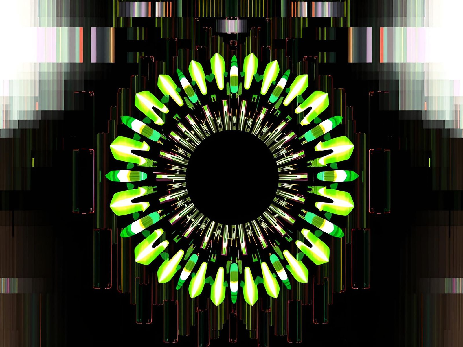 Complex Evolving Pattern with Visual Interference